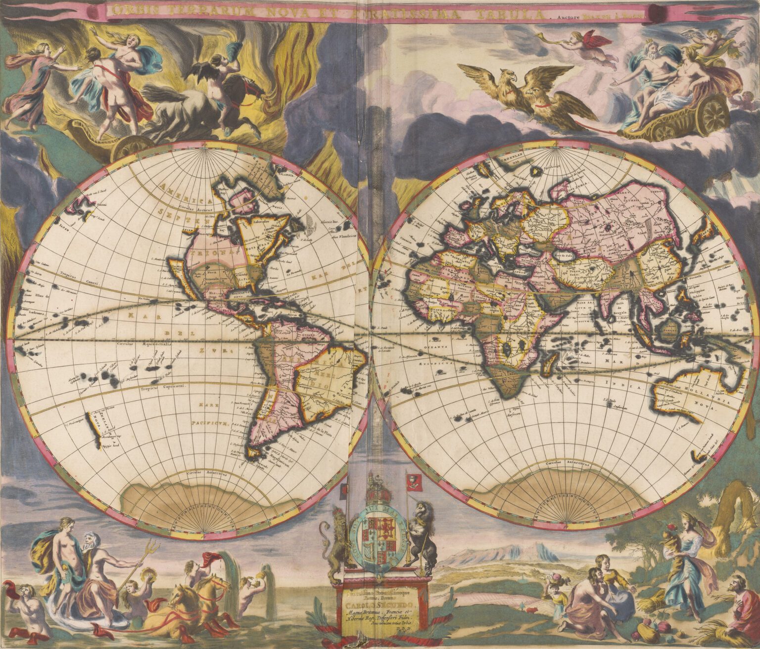 The English Atlas, Moses Pitt, 1680. © Harley Foundation, The Portland Collection