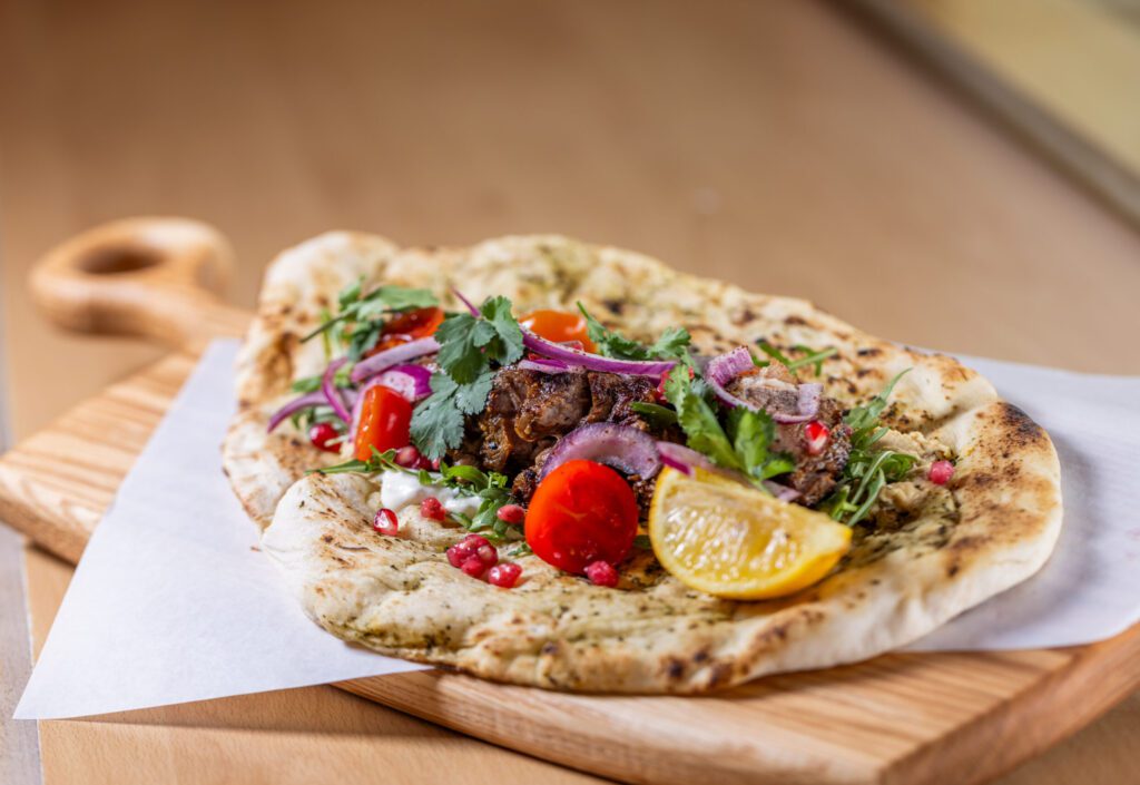 Lamb neck fillet souvlaki