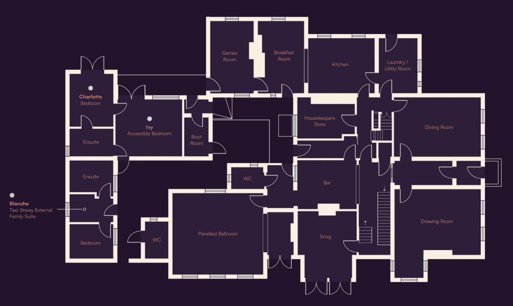 Cuckney House Level 1 floor plan